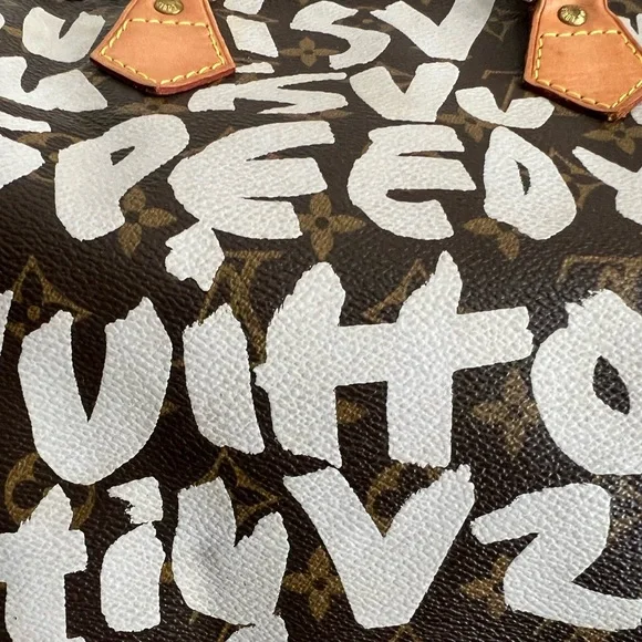 Louis Vuitton GRAFFITI SPEEDY 30 Purse Stephen SPROUSE Top Handle Bag Monogram - Picture 4 of 14